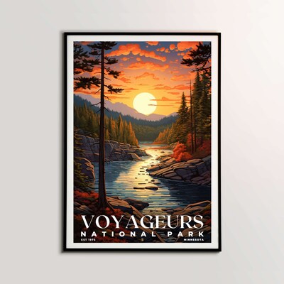 Voyageurs National Park Poster, Travel Art, Office Poster, Home Decor | S7 - image2